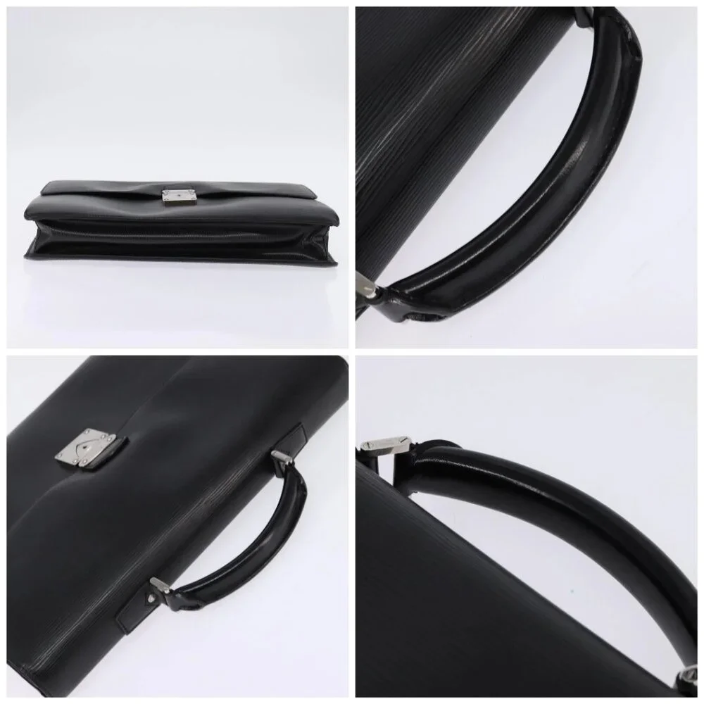 LOUIS VUITTON Epi Laguito Business Bag Noir M54552 LV Auth BA5802